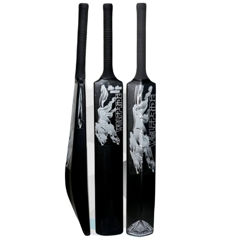WOLF PRIDE Zone Grey & Black Black Hard Plastic Cricket Bat Size 8N (34"X4.5") (B0C3B5P6M8) Amazon Price History, Amazon Price Tracker