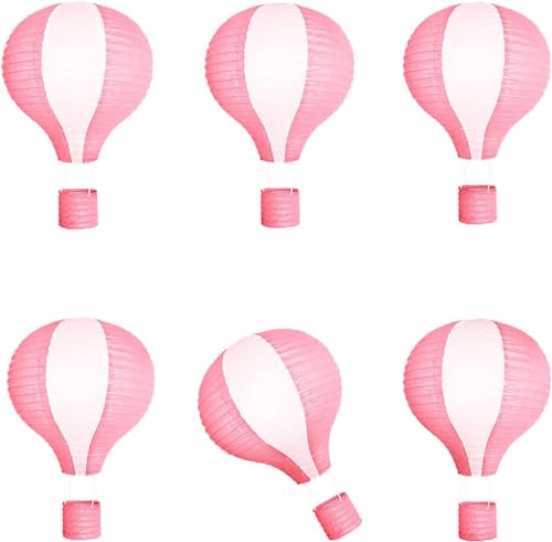 Image of Wanna Party Hot Air Balloon Paper Lantern (Pink)