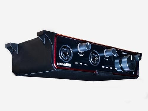 Tischhalterung für Focusrite Scarlett 4i4 3rd Gen Audio-Interface, Desk Mount, Under Desk Mount