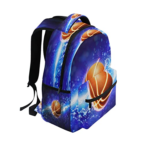 Sports Basketball Galaxy Kid's Toddler Backpack Blue Powerful Lightnings Schoolbag For Boys Girls Backpacks Casual Daypack Back Pack Zipper Kindergarten Children Bag Preschool Nursery Bags #TOP2