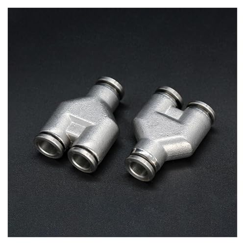 Conector neumático PYG 10-6-10 mm en acero inoxidable 304 PURYN para manguera 6