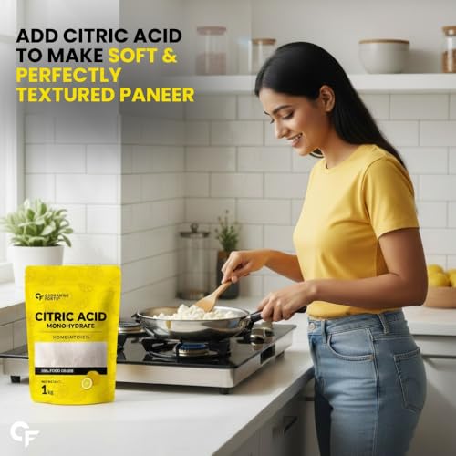 Image of Carbamide Forte 100% Pure Citric Acid Powder for Food | Nimbu Sat | Citric Acid Powder for Cleaning, Home & Kitchen - Food Grade - Natural Preservative & Flavouring Agent - 1kg