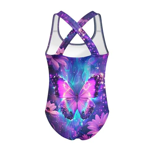 Image of JEOCODY Swimsuit for Girls One Piece Bathing Suit for Teens Crossback Hawaiian Beach Swimwear