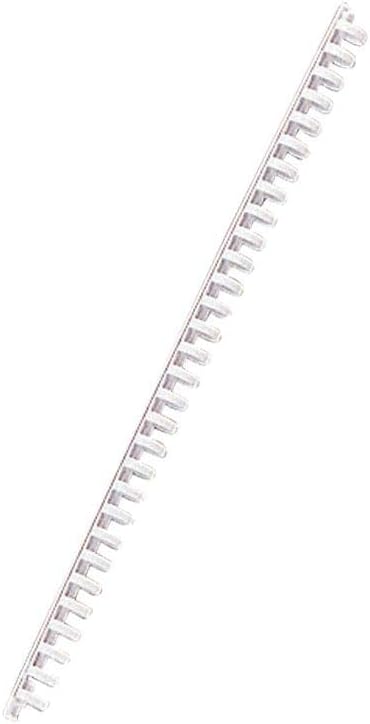 Lihit Lab F3195C_5 Sliding Metal Fittings, A4S, 30 Holes, White, 5 Pieces
