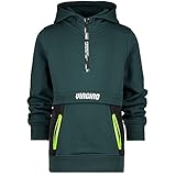 Kinderkleidung Vingino Boys Hoodie Sweatshirt Nair AW21KBN34014, Fb. Steel Green (12)