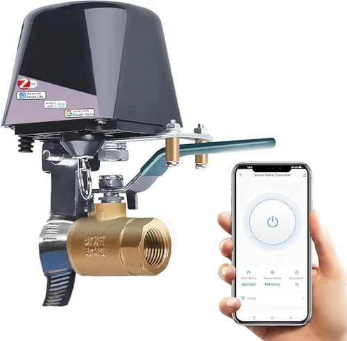 UseeLink Zigbee Water Valve, Smart Water Valve, Automatic Ball Valve Watering Timer, Compatible with Alexa and Google, Requires Zigbee hub