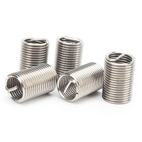 5Pcs Thread Inserts Wire Inserts Screws Sleeve M20x2.5x2.5D Wire Sleeve Repair Tool Kit Screw Bushing Inserts