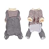 Diseño de una pieza del gato con diseño de botón Snap, fácil de poner y despegar, Pantalones de pana, más calor.