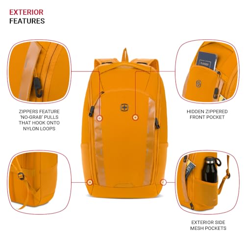 Image of SwissGear 8118 Laptop Backpack, Fits up to 14-Inch Laptop, Mustard