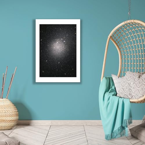 Impression d'art mat Hubble d'exposition grand format NGC 4163 - 6