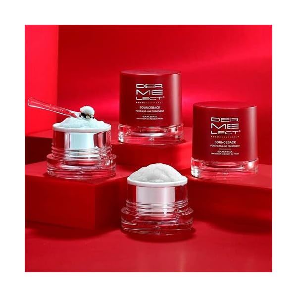 Dermelect Bounceback Forehead Line Treatment- With Anti-Aging Peptides to Smooth, Blur and Target Fine Lines & Wrinkles, 11 Lines, Frown Lines, Expression Lines, Facial Creases 1 oz