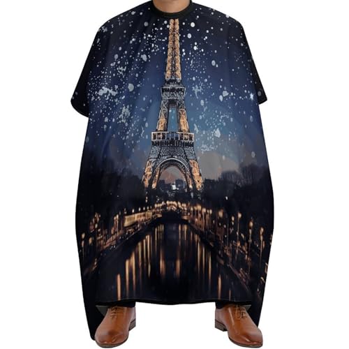 Capa de Corte Night Paris Torre Eiffel para Hombre y Mujer miniatura 1