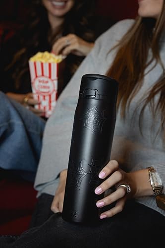 Image of Simple Modern Halloween Water Bottle with Straw |24oz | Spiderweb | Mesa Loop Insulated Water Bottle for School, Sports, Travel | Leak Proof, Stainless Steel, Spiderwebs
