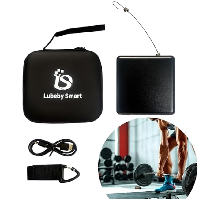 Speed and Strength VBT App Control Linear Encoder Cube, Portable Velocity Based Training System for Strength Training, Vertical Jump Measurement Fat Burning