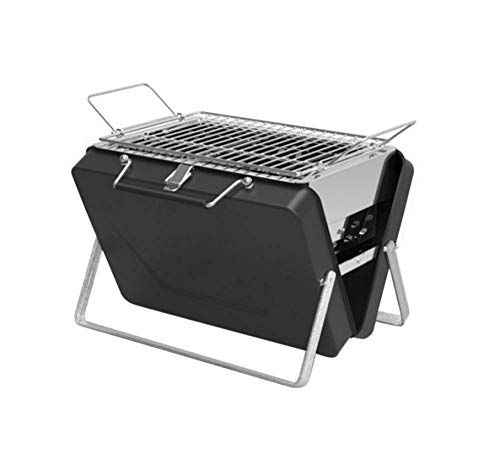 Zusammenklappbarer tragbarer Picknick-Grill, Holzkohle-Grill im Freien Edelstahl-klappbarer Grill-Grillofen für Grill-Campinggarten-Picknickparty