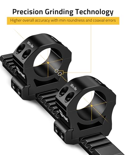Image of CVLIFE Precision Scope Rings Mount - Compatible with Picatinny Rails and More - 2 Pieces