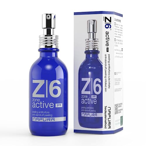 Z6 Anti Dandruff Dry Scalp Serum for Itchy, Sensitive and Irritated Scalp - Intensive Dandruff Peeling Treatment (1.69 fl oz) for Women and Men with Salicylic Acid, Zinc, Tea Tree Oil by NAPURA