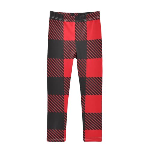 GuoChe Red Black Plaid Girls Shorts Cotton Cartwheel Shorts Outfits Clothes for Vacation