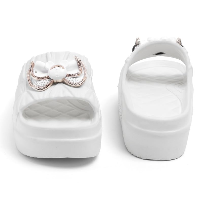 Image of Richmen Women's EVA Sliders Slippers | Lightweight Anti-Slip Soft Cushioned Bathroom & Home Slides | Stylish Design Comfortable Indoor Outdoor Flip Flops for Ladies