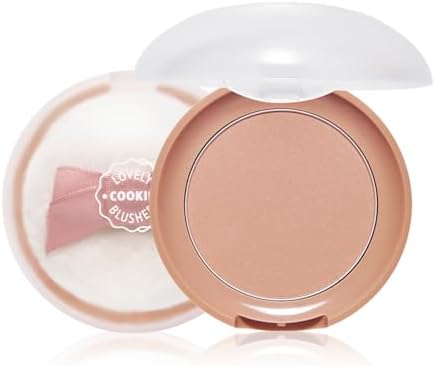 Etude Lovely Cookie Blusher for Face Makeup |Matte Finish, Highly Pigmented, Long Lasting & Lightweight | Easy to Blend | BE101 Ginger Honey- 4g