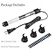FEDOUR Aquarium Heater 50W 100W 300W, Submersible Glass Fish Tank Heater for Fresh and Salt Water (100W)