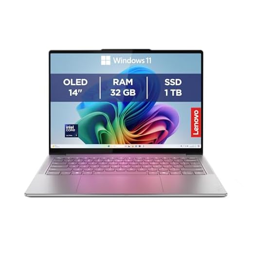 Lenovo Yoga Slim 7 Aura Edition Notebook Copilot+ PC - Display OLED 14" 2.8K WQXGA+ (2880x1800), Intel Core Ultra 7 258V, RAM 32 GB, 1 TB SSD, Grafica Intel Arc, Windows 11 Home - Luna Grey