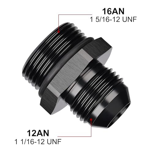 Image of EVIL ENERGY 12AN Flare to AN16 ORB Male O-Ring Fitting Adapter