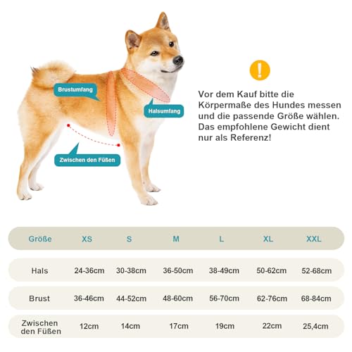 Ownpets Tragehilfe Geschirr, Hebegeschirr für kleine Hunde, Tragtuch für kleine Haustier, Ganzkörpergeschirr, Hunde Tragetasche mit Schultergurt, Weich, Wasserdicht, Einstellbar, Grau, L