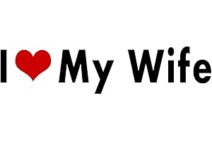 WitnyStore I Love My Wife Car Sticker: Express Your Love on the Road!