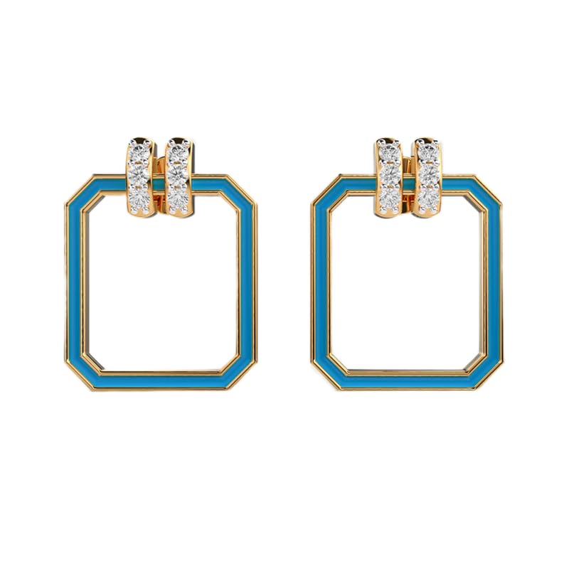 Boucles d'oreilles argent 925 rondes 12 pierres 0.21ct éclat unique