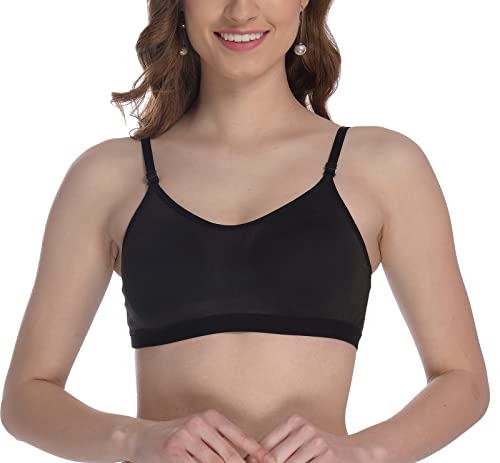 Image of FIMS - Fashion is my style Women Cotton Sports Bra for Gym, Yoga, Running Bra for Girls, Racer Back, Full Coverage, Multicolor, Cup B, See Main Image to Check How Many Bra You Will Get