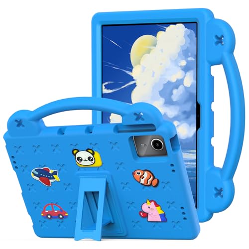 Dteck Case for Onn 11 Tablet Pro 2023 Cartoon Panda Shockproof Rugged Lightweight Convertible Stand Handles Kids Friendly Case for Onn 11 inch Tablet Pro 2023 (Model:100110027) 11 Tablets SkyBlue