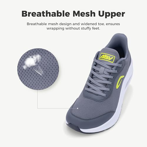 Image of IIV Mens Walking Shoes with Arch Support Wide Toe Box Tennis Sneakers Plantar Fasciitis Running Shoes