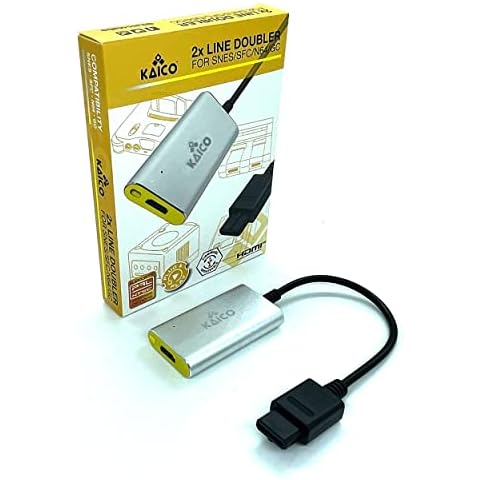Kaico Analogue x2 HDMI Adapter for use with Nintendo N64 Super Nintendo, Super Famicom and GameCube - Supports 2X Line-Doubling - A Simple Plug & Play by Kaico for Nintendo 64 GC and SNES Adaptor Cover
