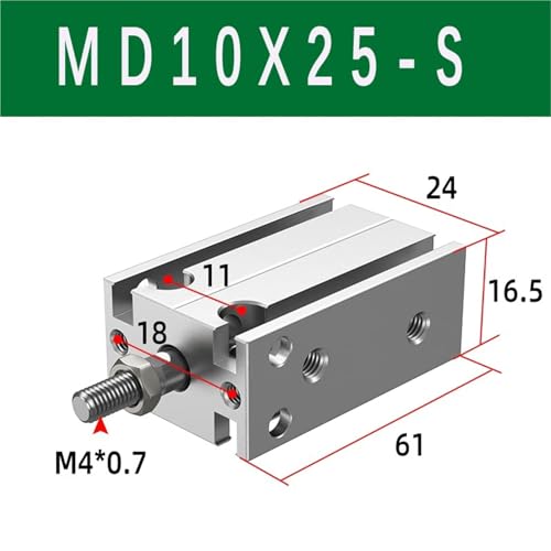 Cylindre pneumatique multiposition contre le manque de place en machine