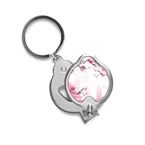 Coupe-ongles de précision en acier avec motif sakura japonais traditionnel