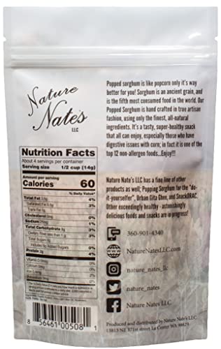 Nature Nate’s Popped Sorghum, Rosemary & Garlic - Organic, Keto & Gluten Free, Healthy Snacks, Better Than Popcorn, Made In Usa - 2 Ounce (Pack Of 6) #TOP2