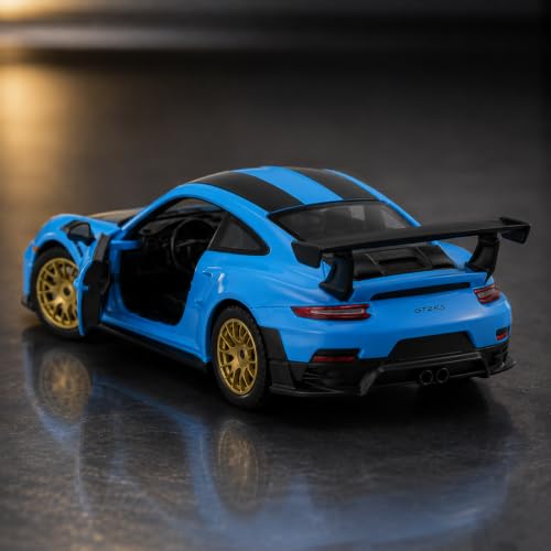 Image of Wizplex CCA Officially Licensed Porsche 911 GT2 RS 1:64 Scale Die Cast Metal Car - Collectible Alloy Sports Coupe with Openable Doors & Free-Rolling Wheels, Display Showpiece for Kids 3+