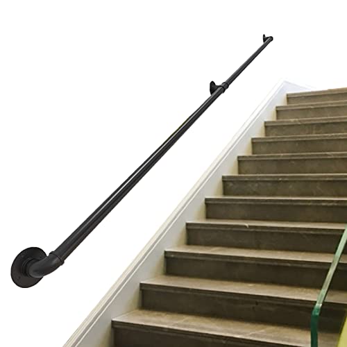 Main courante en fer forgé noir pour escalier intérieur de 4m - 2