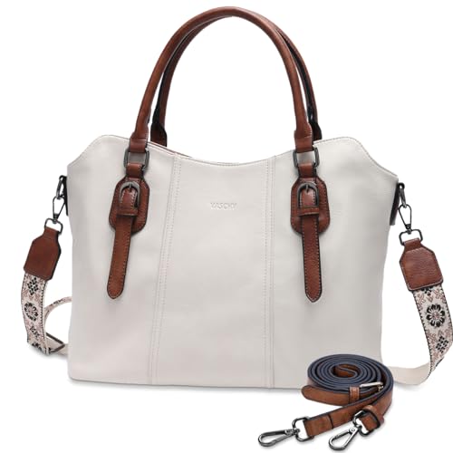 Image of VASCHY Hobo Purse for Women, Two-Strap Set, Easily Converts to Shoulder Bag, Crossbody Bag, or Tote Handbag, Travel Work Bag