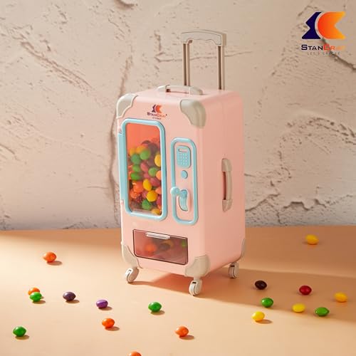 Image of Candy Dispenser, Cute Vending Machine for Desktop, Manual Candy Machine, Dispense Mini Candies, Birthday & Christmas Gift for Girls, Gift for Friends (Pink)