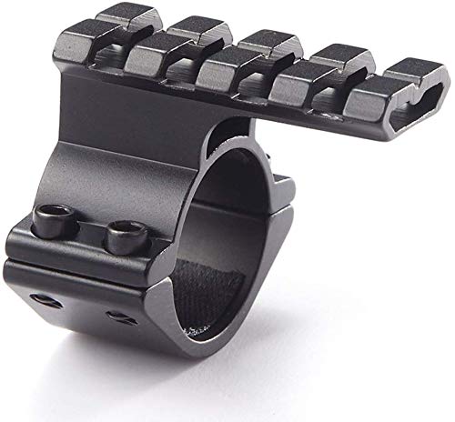 25.4mm/30mm Tactical Laser/Flashlight Barrel Clamp Mount with Rail for 12 Gauge Shotguns and Magazine Tubes Fits 500 590a1 Maverick 88 Remington 870 Mossberg