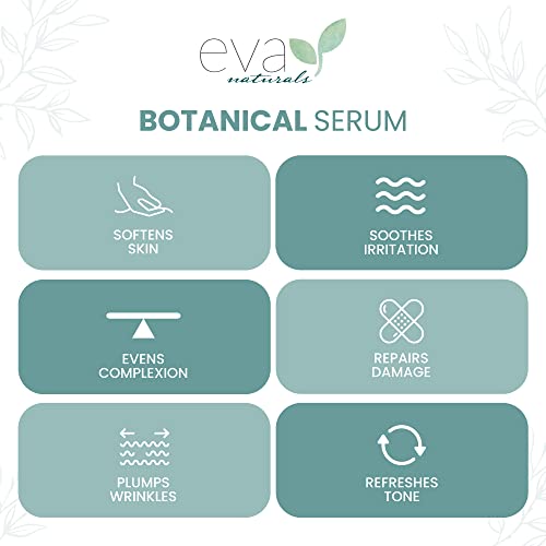 Botanical Face Oil Serum - 100% Natural Face Serum With Jojoba, Rosehip Seed, Olive Oil Squalene, Turmeric & Rose Essential Oil To Nourish, Hydrate & Balance All Skin Types For A Brighter And More Youthful Glow (1 Oz) #TOP2