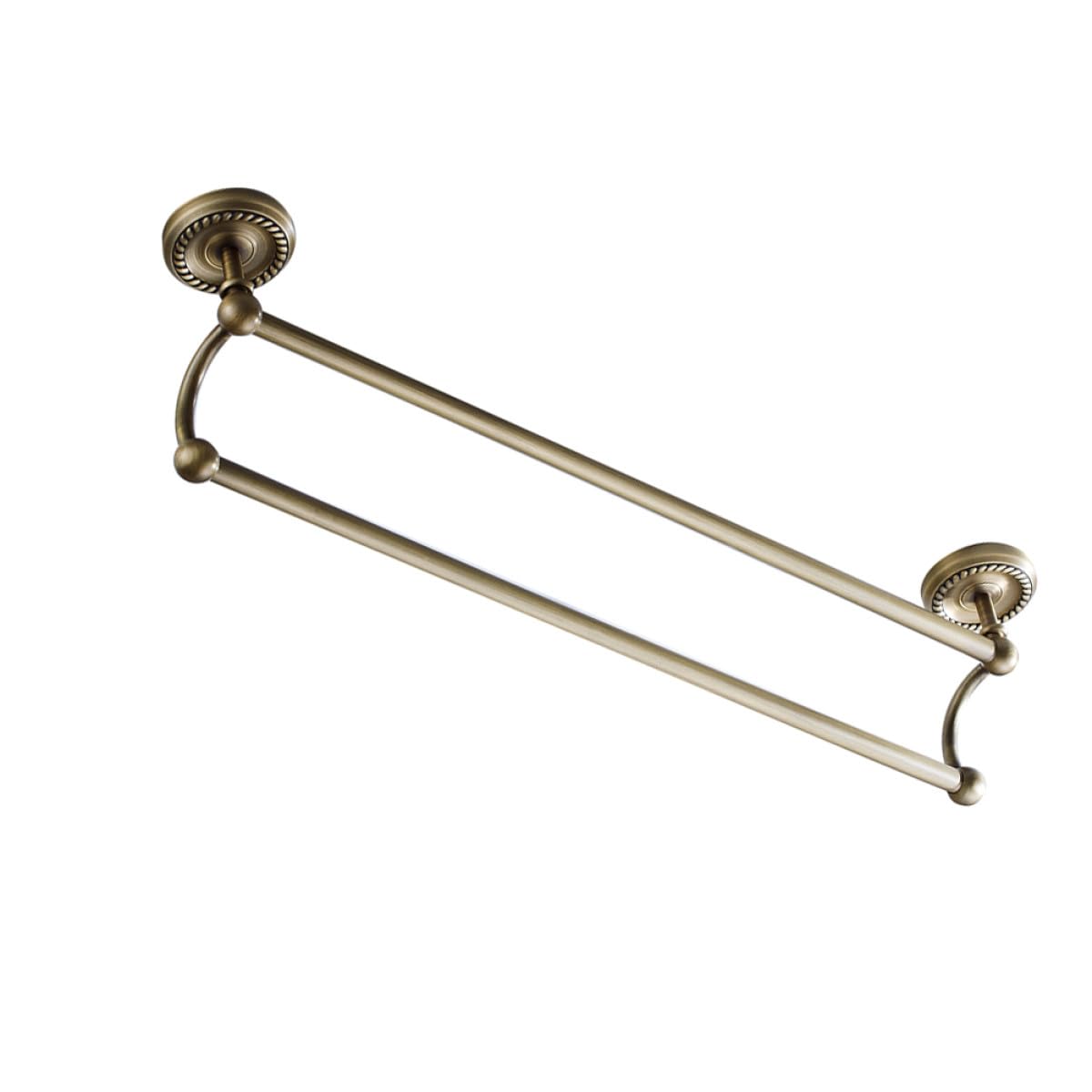 Porte-serviettes double en laiton 55 cm TOYANDONA pour salle de bain