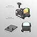 Aomekie Red Dot Sight 2 MOA Adjustment for 22mm Picatinny/Weav Rail,Mini Reflex Sight Red Dot Optic with Shake Awake and 12 Brightness