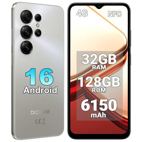 DOOGEE Note56X Pro �X�}�z �{�� SIM�t���[�bAndroid 16 �X�}�[�g�t�H���b32GB+128GB (2TB�g���\)�b6.56�C���` 90Hz ���ʁb6150mAh ��e�ʃo�b�e���[�b13MP AI�J�����b��F��+�w��b4G 