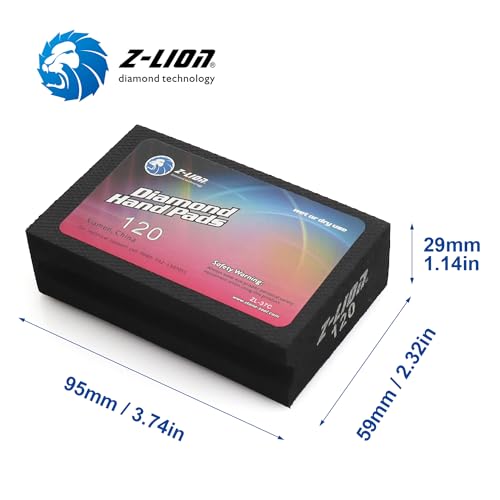 Z-Lion Almofada de polimento manual galvanizada para vidro, granito, pedra de mármore, cerâmica, lix