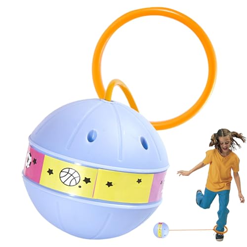 LearnLyrics Balle para Saltar por niños, Juguete de Tobillo, Salto de Cuerda con Infantil, Pelota Deportiva, Cuerda de Tobillo Divertida y Segura para