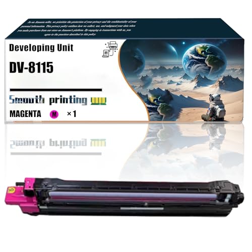 LSSF Replacement Parts Developing Unit DV-8115 Compatible with Kyocera ECOSYS M8124cidn M8130cidn Printers, Contains Chip and Clear Printing (1 Pack Magenta)