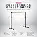 VITA Barre Portable Freestanding Double Ballet Barre, Prodigy, 4 Ft Bars, Dark Mystic Gray | Adjustable Height, USA Made, Home or Gym Exercise Equipment for Kids & Adults | Dance, Fitness, Pilates